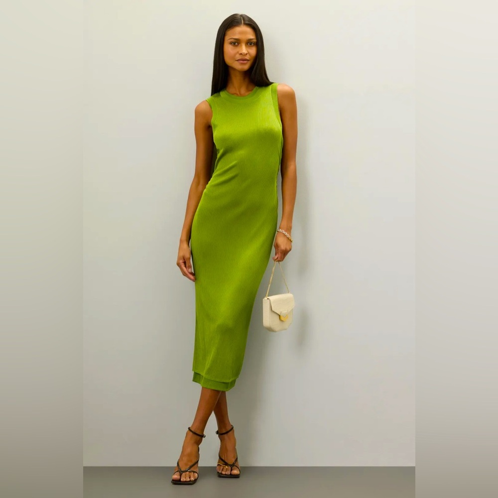 Atlein Collective - Green Knit Midi Dress
